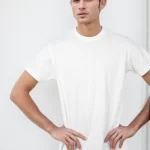 Men's Cotton Solid T-shirt- White