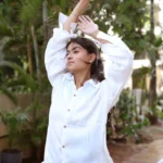 Women's Classic Linen Shirt- White