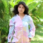 Women's Tie Dye Premium Modal Shirt- Candy floss