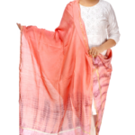 Women's Tie Dye Chanderi Silk Dupatta- Pink