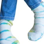 Tie Dye Socks- Turquoise and Yellow